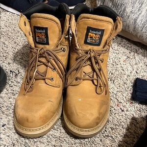 Used Timberland PRO Men's Tan Leather Boots
